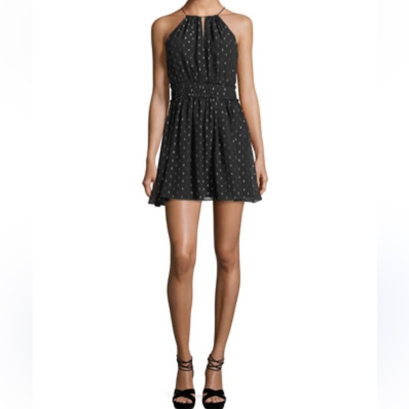 Joie Althia B Sleeveless Silk Chiffon Halter Dress Size Small - Picture 2 of 10